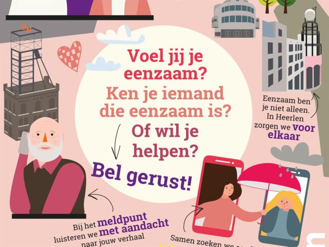 infografic meldpunt eenzaamheid heerlen